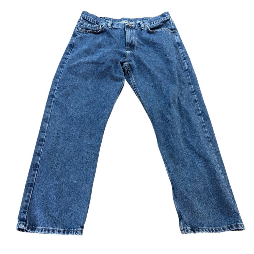 Wrangler Relaxed Fit Jeans Mens 36x30 Medium Wash Blue Cotton Denim 9760WDR